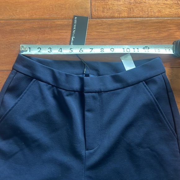 Kate Young x Splendid wool blend navy blue straight leg pants Size 4 - Picture 5 of 8